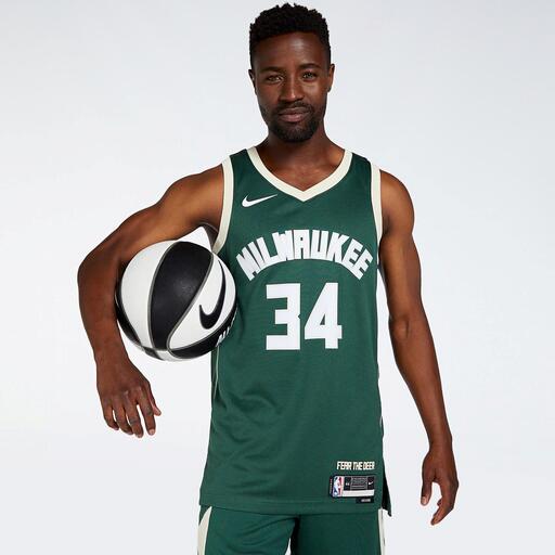 Nike G Antetokounmpo Bucks - Verde - Camiseta Baloncesto Hombre