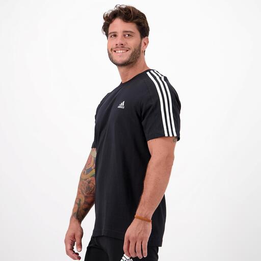 Camiseta adidas 3 stripes hombre hot sale