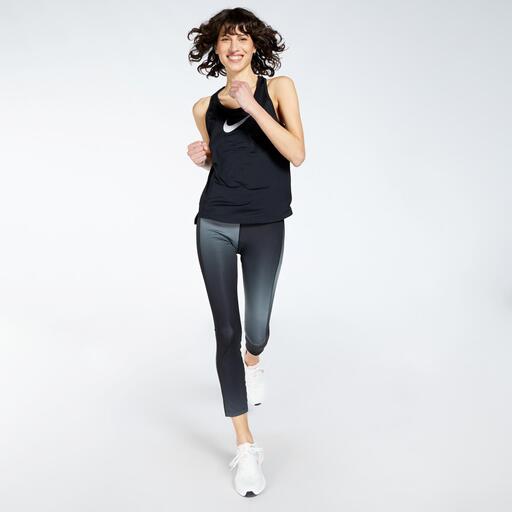 Nike Mallas 7/8 Mujer - One Dri-FIT High-Rise - negro/blanco