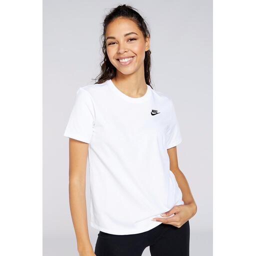 Nike Sportswear Club Blanco Camiseta Mujer Sprinter