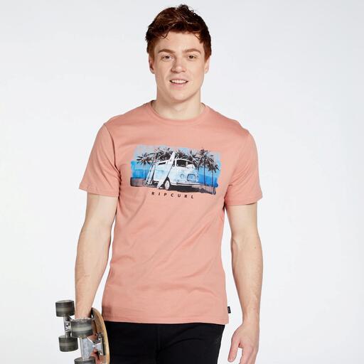 Camiseta Rip Curl Rojo Camiseta Hombre Sprinter