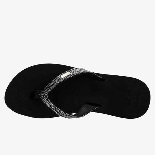 Reef Star Negro Chanclas Dedo Mujer Sprinter