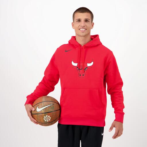 Nike Chicago Bulls Rojo Sudadera Capucha Hombre Sprinter