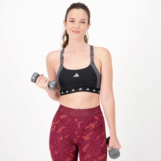 Sujetador Deportivo adidas Negro Top Fitness Mujer Sprinter