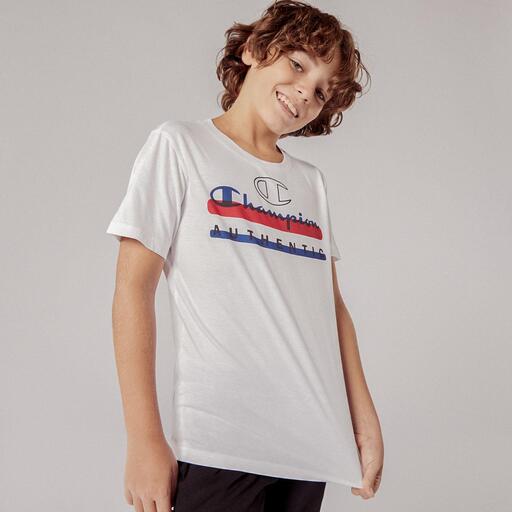 T shirt Champion Blanc T shirt Gar on Sprintersports