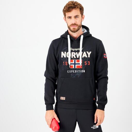 Geographical Norway Guitre - Negro - Sudadera Trekking Hombre
