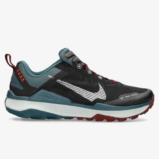 Nike Zapatillas React Pegasus Trail 4 Gore-Tex Negro Azul Black Vivid  Silfur Hombre