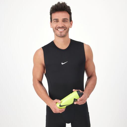 Camiseta Nike - Negro - Camiseta Compresión Hombre, Sprinter