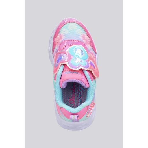 Heart Lights Tenis Skechers Con Luz Para NiÃ±o Skechers Heart Rosa