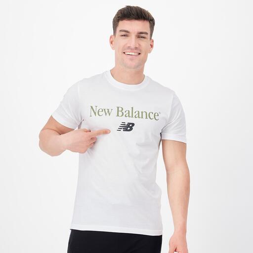 New Balance Vintage Blanco Camiseta Hombre Sprinter