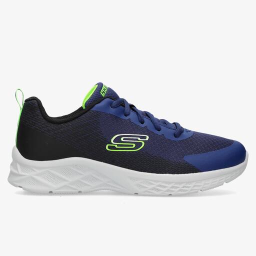 Skechers Microspec II Vovrix Marino Zapatillas Running Ni o