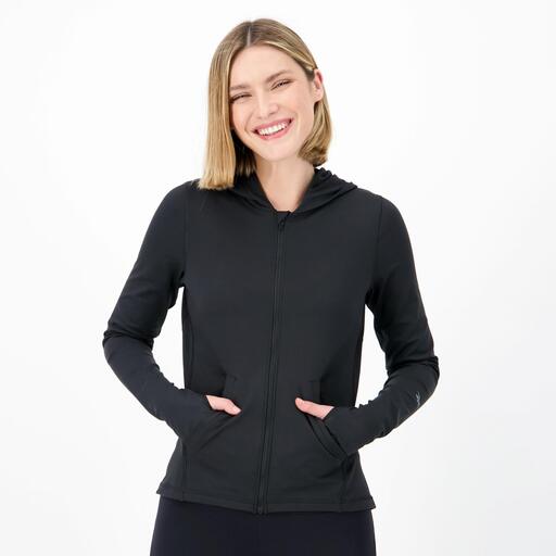 Reebok Performance Negro Sudadera Fitness Mujer Sprinter