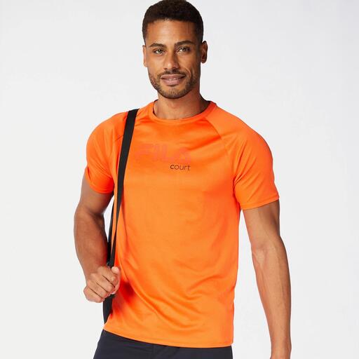 Camiseta Fila Naranja Camiseta Tenis Hombre Sprinter