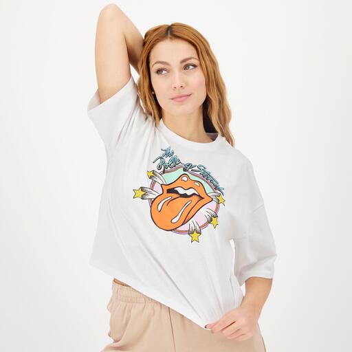 Camiseta Rolling Stones Blanco Camiseta Mujer Sprinter