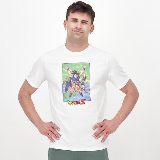 Camiseta Dragon Ball Z Blanco Camiseta Hombre Dragon Ball Sprinter