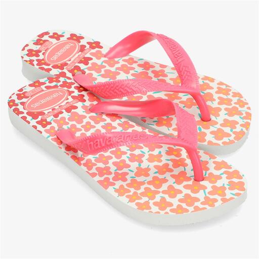 Havaianas Flores Beige Chanclas Dedo Niña Sprinter