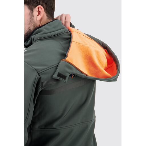 Giacca Softshell Uomo Geographical Norway Royaute Impermeabile E Antivento | Navy/Orange Taglia XL