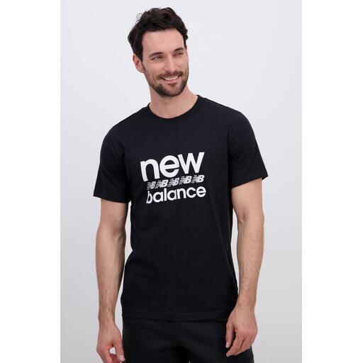 Camiseta NB Negro Camiseta Hombre Sprinter