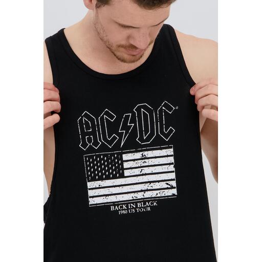 Camiseta AC/DC Negro Camiseta Tirantes Hombre Sprinter