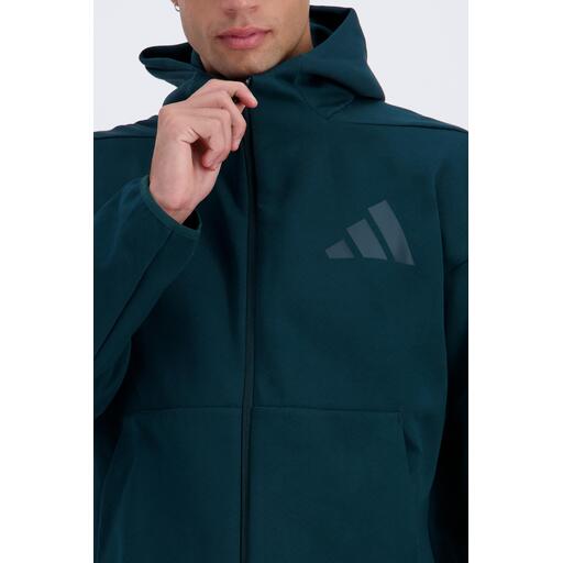 Conjunto Adidas Zne Casaco Adidas Verde Agua Jaqueta Malha Zíper