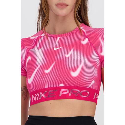 Nike Pro - Rosa - Camiseta Crop Mujer | Sprinter