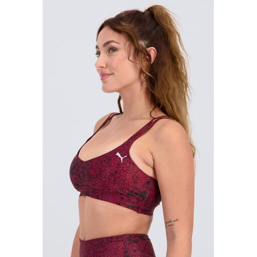 PUMA Tops de Training de Mujer W Tropical Speed Bra - Low Rojo — foto 3