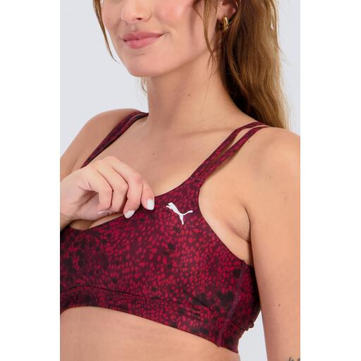PUMA Tops de Training de Mujer W Tropical Speed Bra - Low Rojo — foto 4