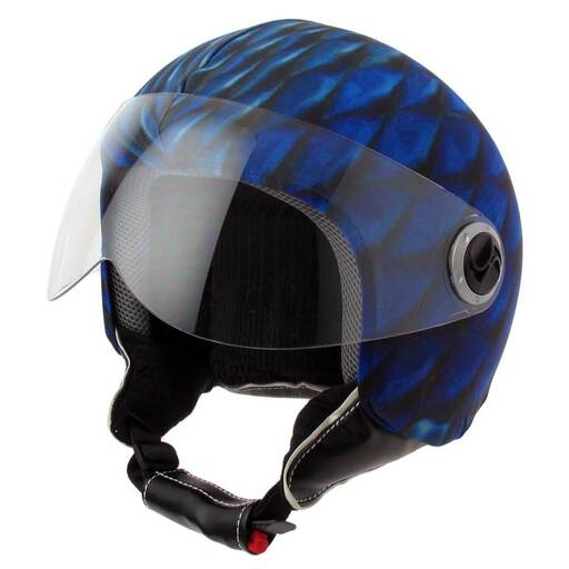 Funda Casco Jet Moto Modernism - Azul - Helmet Dress