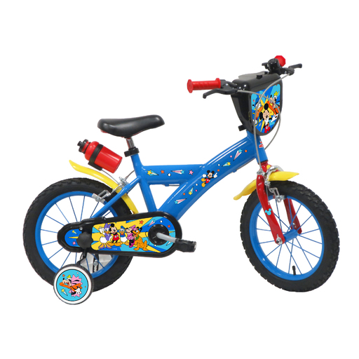 Bicicleta Niño 14 Pulgadas Mickey Mouse 4-6 Años - Azul