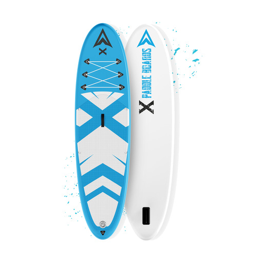 vidaXL Juego de tabla de paddle surf hinchable verde y blanco