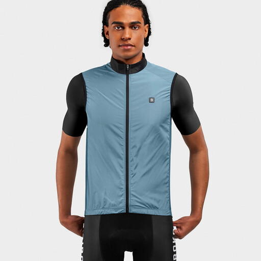 Chaleco Cortavientos Ciclismo Siroko V1 Manghen Azul Sprinter MKP