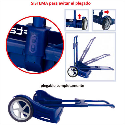 Safta 641077205 Carrito Para Mochilas Escolares Azul Celeste