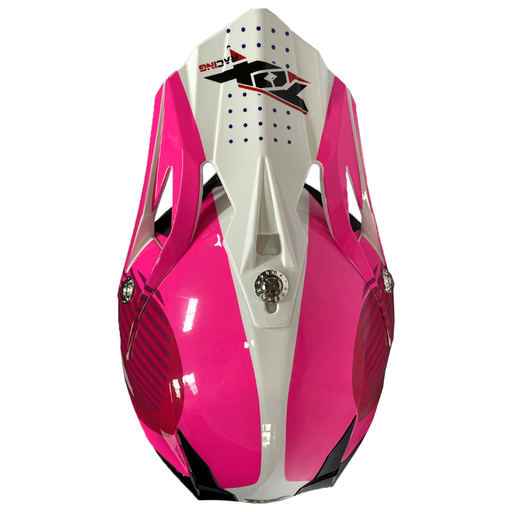 Capacete Motocross Etceter Solid - Rosa Bebê