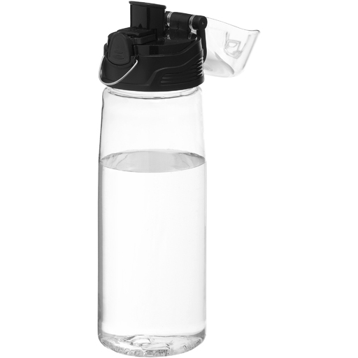 Botella deportiva de plástico sin BPA con pajita flexible (500 ml)