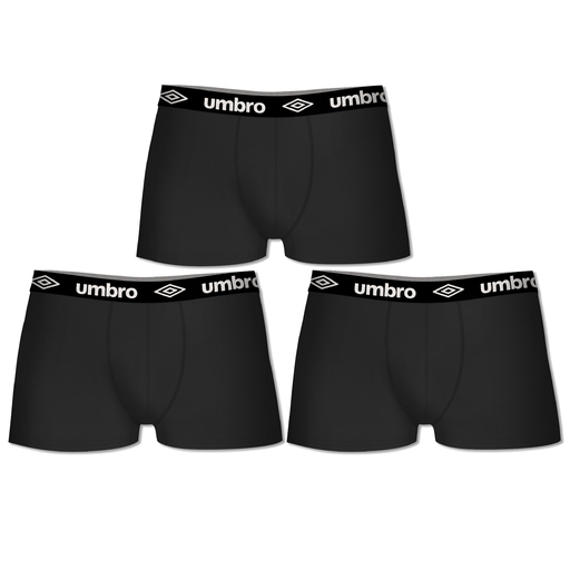 Pack 3 Calzoncillos Umbro Negro Sprinter MKP