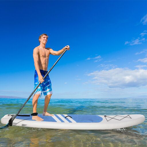 HOMCOM Tabla de Paddle Surf Hinchable con Remo de Aluminio