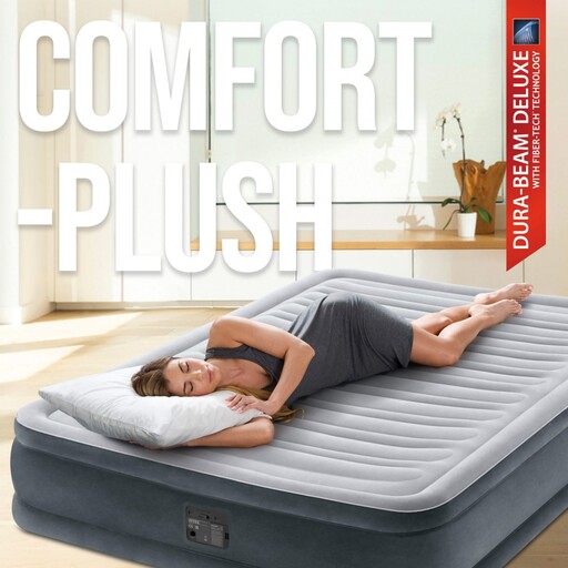 Cama hinchable Intex Comfort-Plush Elevated Dura Beam doble