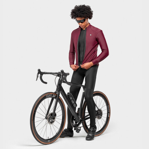 Heren Wielrennen softshell fietsjas J3 Seymour SIROKO Zwart SIROKO