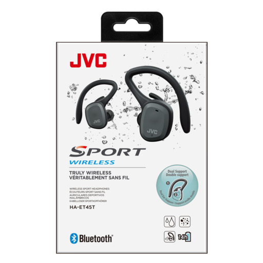 Auriculares deportivos JVC HA-ET45T-B-U True Wireless Negro