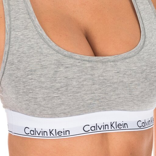 Sujetador Top Calvin Klein F3785e Gris Sprinter MKP