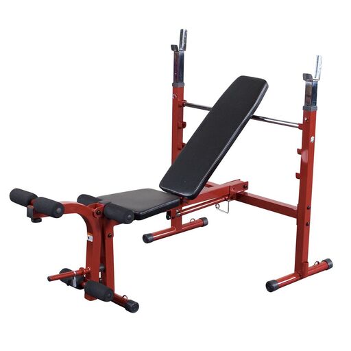 Banco Ol mpico Plegable Body Solid Bfob10 Rojo Musculacion