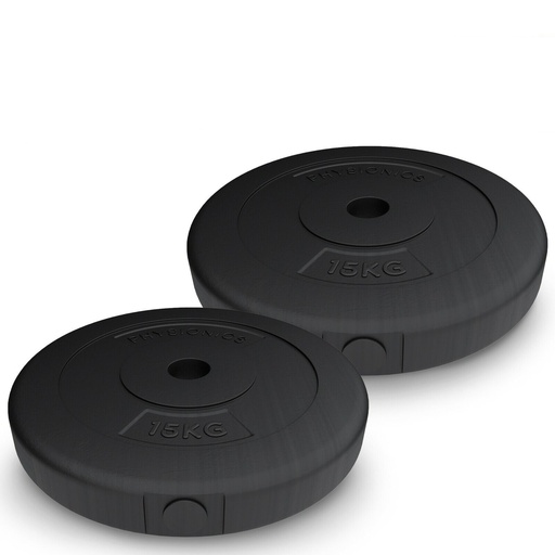 Discos pesas top plasticas para rellenar