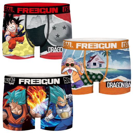 Pack 3 Calzoncillos Freegun Goku Kame Senin Multicolor