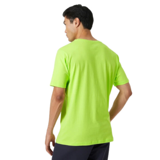Camiseta Helly Hansen Hh Logo Manga Corta Verde Lima Sprinter MKP