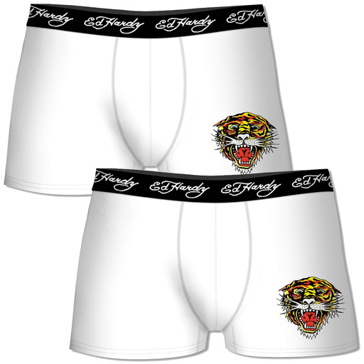 Pack De 2 Boxer Ed Hardy Cl sico Blanco Sprinter MKP