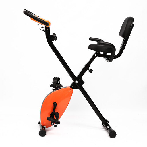 MAIBO - Bicicleta estática plegable 3 en 1, bicicleta estática vertical  plegable portátil con banda de resistencia de brazo y respaldo, resistencia