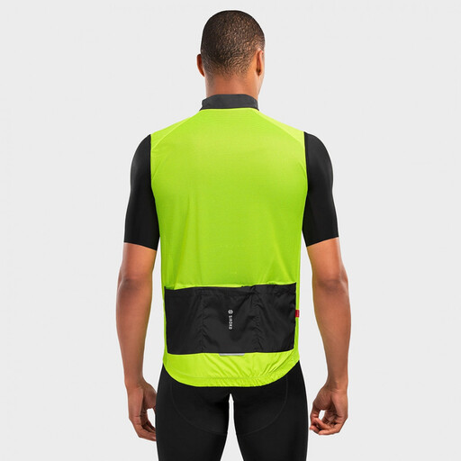 Chaleco Cortavientos Ciclismo Siroko V1 Langkawi Amarillo