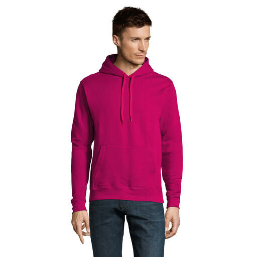 Sudadera Basica Con Bolsillos Y Capucha Sols Slam Fucsia