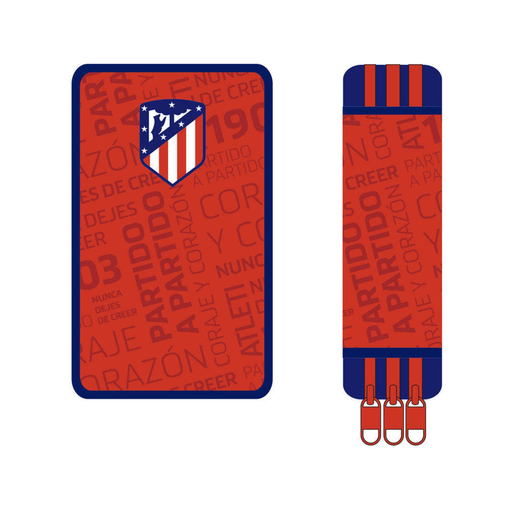 Caja lapices colores Atletico de Madrid