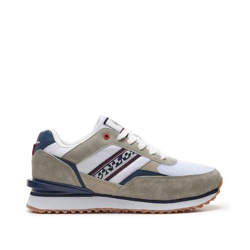 Zapatillas Dunlop Con Cordones Gris Blanco Sprinter MKP